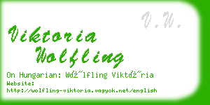 viktoria wolfling business card